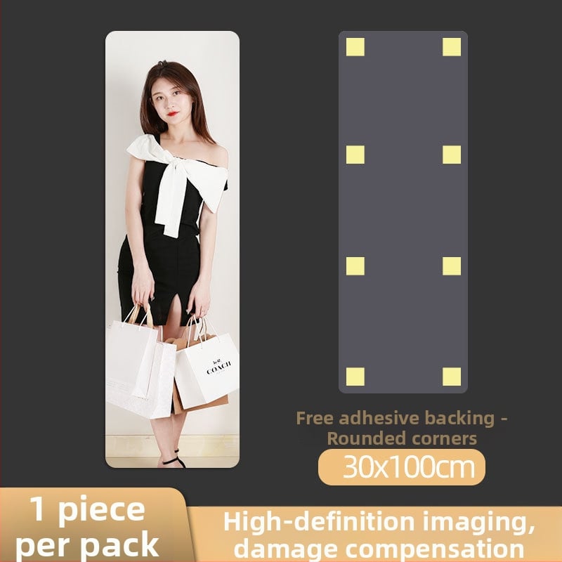 Ακρυλικό καθρέφτης τοίχου με αυτοκόλλητο — διακοσμητικό πάνελ για πόρτες ντουλάπας, ολόσωμο καθρέπτης μακιγιάζ