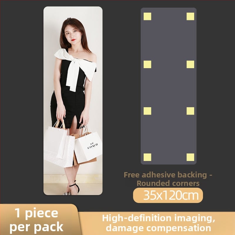 Ακρυλικό καθρέφτης τοίχου με αυτοκόλλητο — διακοσμητικό πάνελ για πόρτες ντουλάπας, ολόσωμο καθρέπτης μακιγιάζ