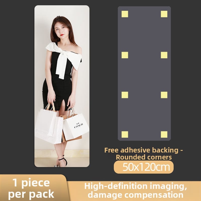 Ακρυλικό καθρέφτης τοίχου με αυτοκόλλητο — διακοσμητικό πάνελ για πόρτες ντουλάπας, ολόσωμο καθρέπτης μακιγιάζ