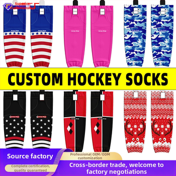 Hokeja kojinės su blauzdos apsauga, poliesterio pluoštas, prekė tontos, hokejui