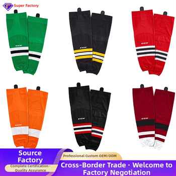 Hokeja kojinės su blauzdos apsauga, poliesterio pluoštas, prekė tontos, hokejui