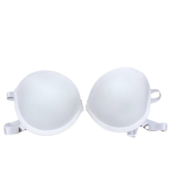 Без презрамки безшевен сутиен с предно копче, антиплъзгане, невидим, чашки 3/4, формовани от памук