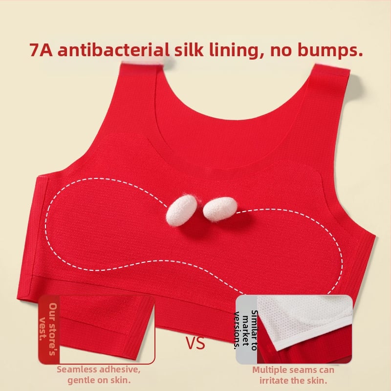Set donjeg rublja za djevojčice s grudnjakom, stil tube top, najlon materijal, puna čašica s tankim oblikovanjem, uzrast 9–13 godina.