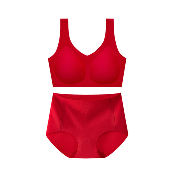Vjenčani set grudnjaka — bez šavova, push-up, 3/4 košarica, srednje oblikovane košarice, čvrste dvostruke naramenice, najlon materijal