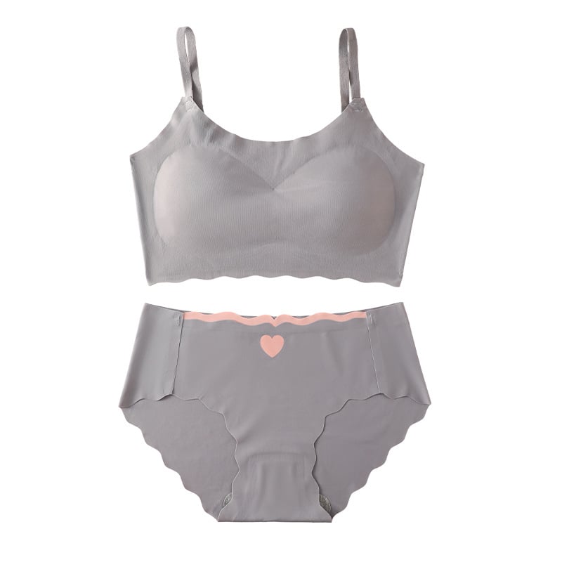 Bešavni set donjeg rublja, prozračan, srednji pojas, osjećaj hladne svile, japanski stil, proljeće-ljeto
