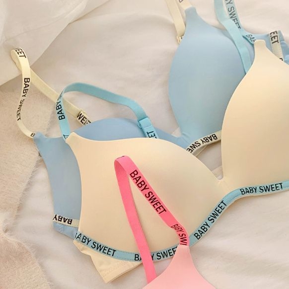 Set de sutiene pentru femei fără cusături — cupă fină model turnat, bretele fixe duble, închidere spate cu trei rânduri de cârlige, susținere, respirație, push-up, confortabil