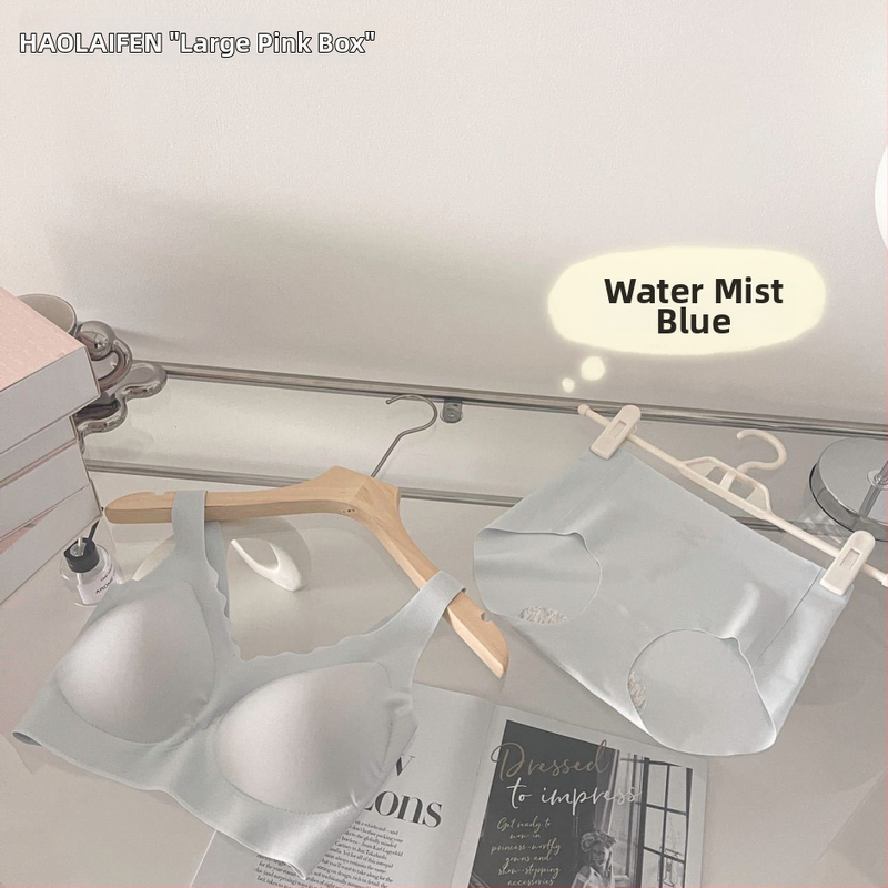 Set grudnjaka: bezšivni, bežični latex sportski grudnjak s podrškom; Ice Silk tkanina; glavni materijal najlon; trokutasti košarice; oblikovani košarice
