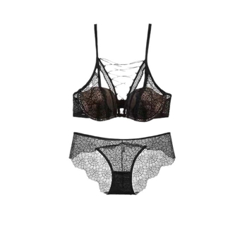 Set grudnjaka od čipke, halter stil, 1/4 košarice, tanke oblikovane košarice, dišuća stražnja strana