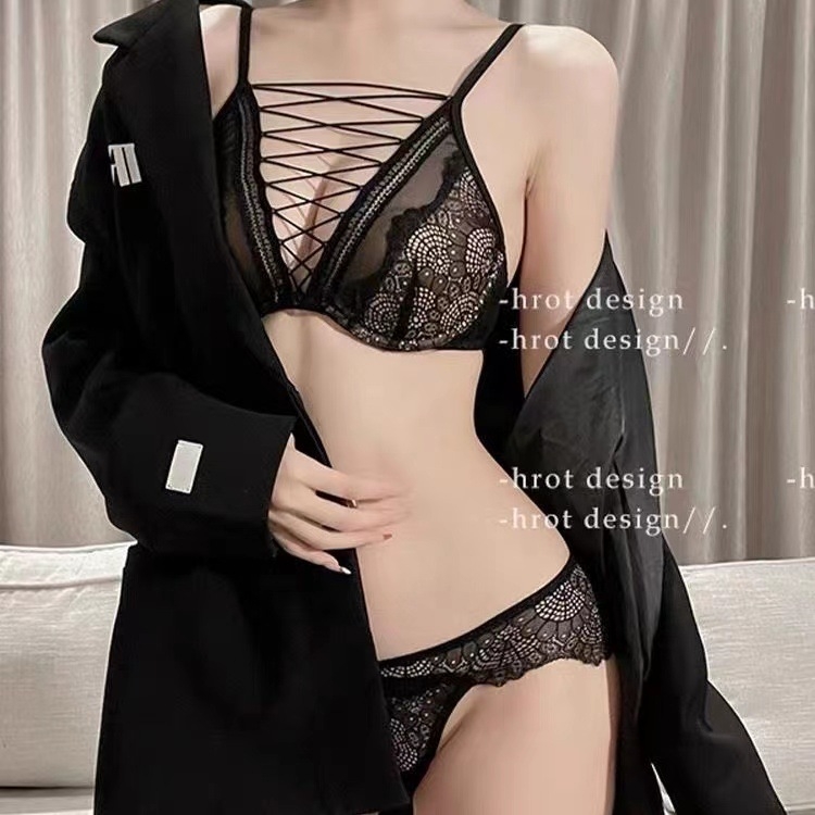 Set grudnjaka od čipke, halter stil, 1/4 košarice, tanke oblikovane košarice, dišuća stražnja strana
