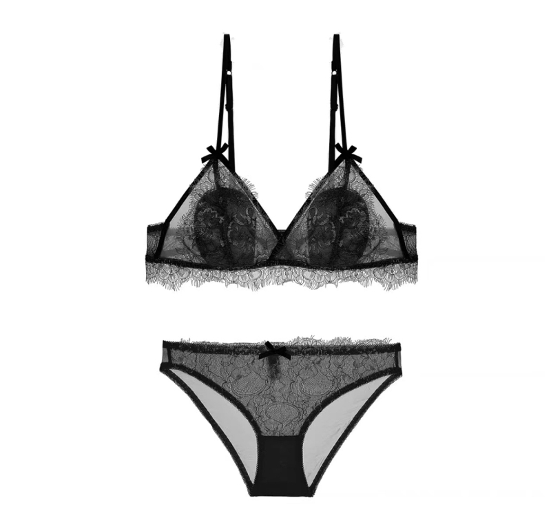 Set grudnjaka s ultra-tankim košaricama mold, 1/2 košarica, fiksne dvostruke naramenice, čipkasti materijal (Najlon 97%, podstava 3% Spandex)