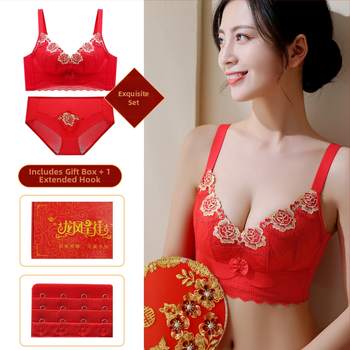 Nėrinių liemenėlės komplektas su 3/4 taurėmis, belaidis, fiksuoti petnešos, nugaros užsegimas su keturiomis eilėmis