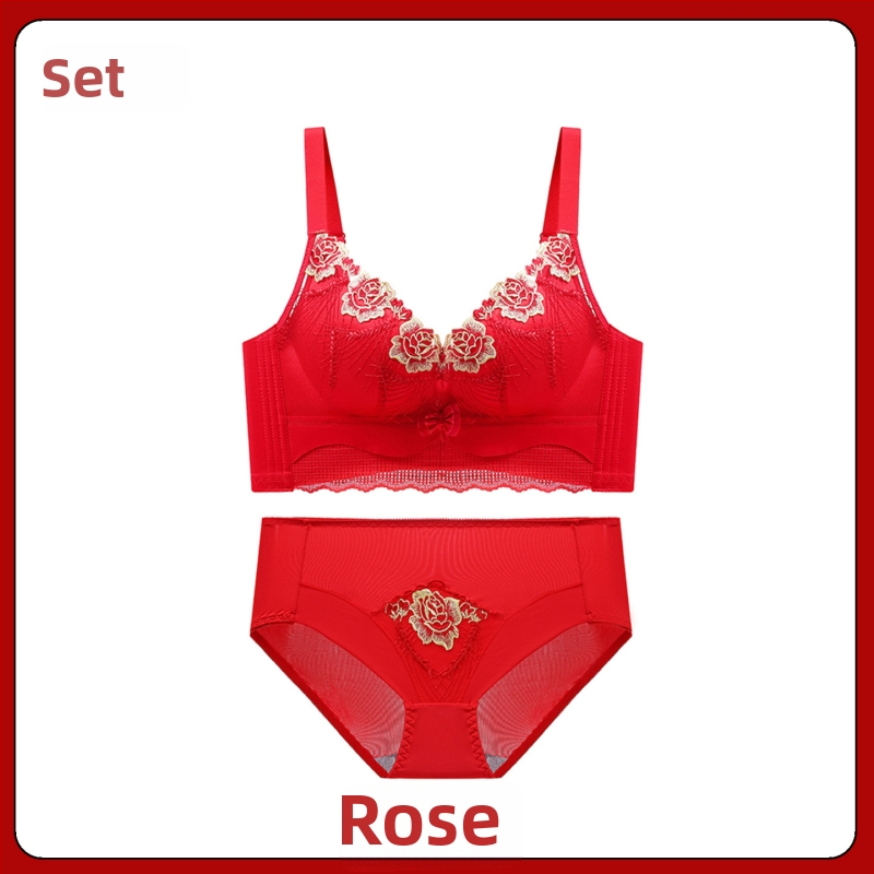 Nėrinių liemenėlės komplektas su 3/4 taurėmis, belaidis, fiksuoti petnešos, nugaros užsegimas su keturiomis eilėmis