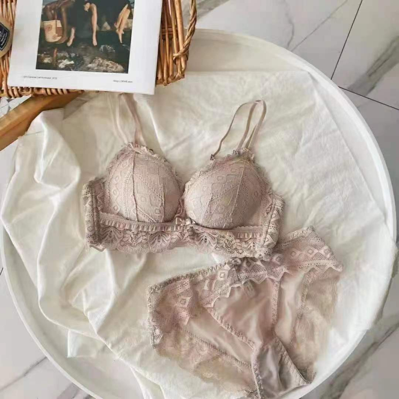 Seksi čipkasti grudnjak bez žice – set za male grudi, debele košarice, podrška leđa, udoban
