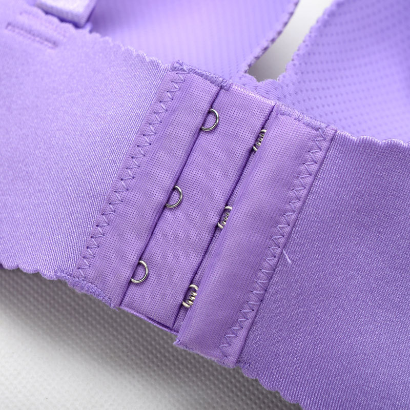 Sutien wireless, cupă netedă, 3/4 cupă, bretele detașabile duble, închidere spate cu trei rânduri