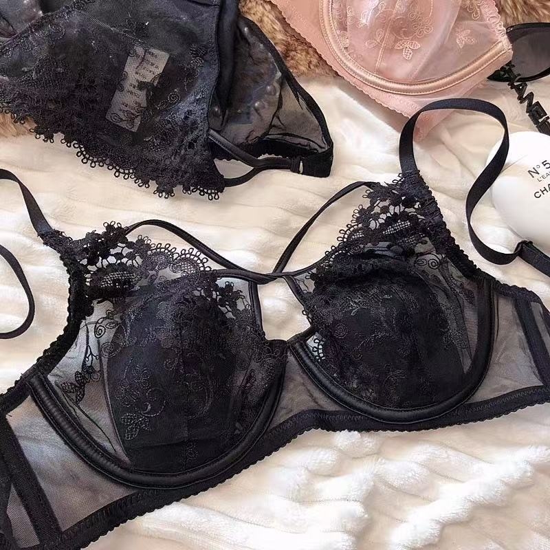 Σετ σουτιέν από νάιλον με δαντέλα, διαπνέον, λεπτές φόρμες καλουπώματος, σταθερές διπλές τιράντες και πίσω κούμπωμα με διπλό μηχανισμό