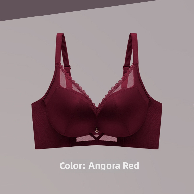 Set de sutien satin, wireless, cu cupă 3/4, efect push-up, închidere spate cu patru rânduri de cârlige