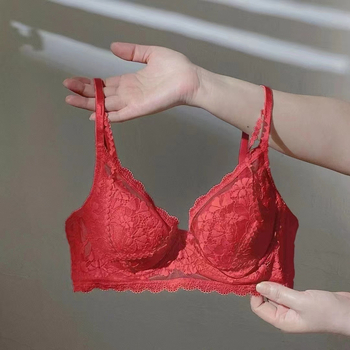 Xincai nailoninė liemenėlė su plieno žiedu, 3/4 puodelio, Ultra plona