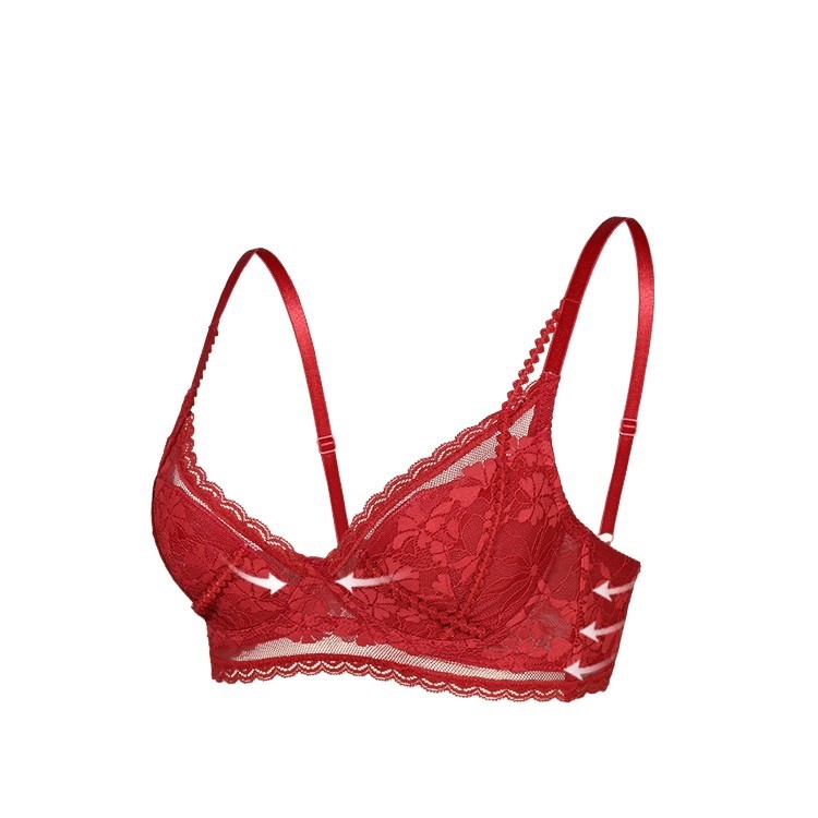 Xincai nailoninė liemenėlė su plieno žiedu, 3/4 puodelio, Ultra plona