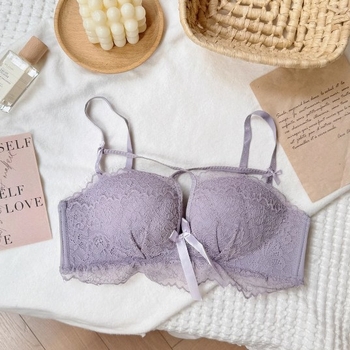 Nylon grudnjak set, 3/4 šalice, oblik grudnjaka: tanak gornji dio i debeli donji dio, fiksirane dvostruke naramenice, stražnji zatvarač s četiri reda kopči