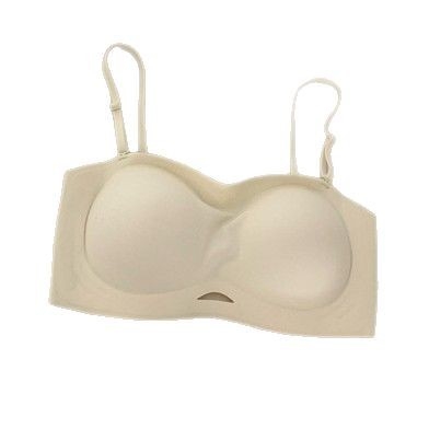 Grudnjak bez naramenica s push-up dizajnom i anti-slip dizajnom, košarice 3/4 s debelim kalupom, najlon tkanina s podstavom od spandexa