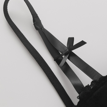 Čipkasti grudnjak s košaricama 3/4, bez žice, tanak oblik košarica, stražnje kopčanje s dvostrukim redom kopči