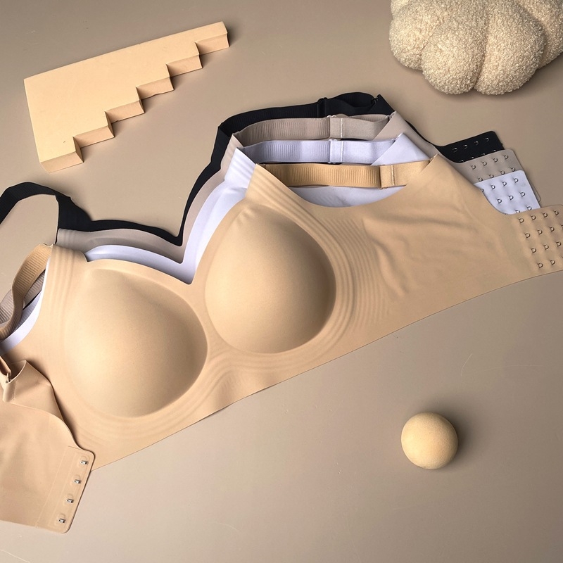 Plus-size ženski grudnjak za velike grudi, prozračan, bez žice, s učinkom skupljivanja, svakodnevna udobnost