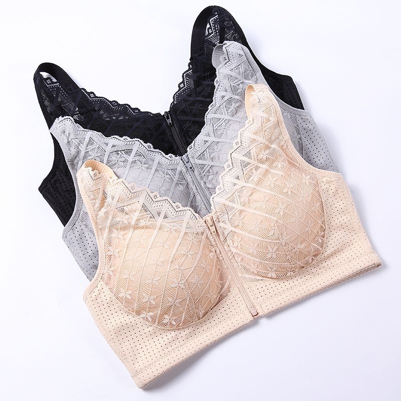 Sutien s prednjim zatvaračem za protetsku dojku, nakon operacije, bežični, bustier stil, model 2568