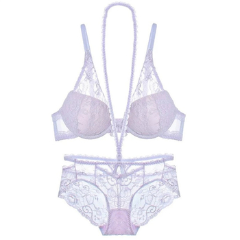Set grudnjaka od čipke s halter vratom, 3/4 košarica, tanko oblikovana košarica