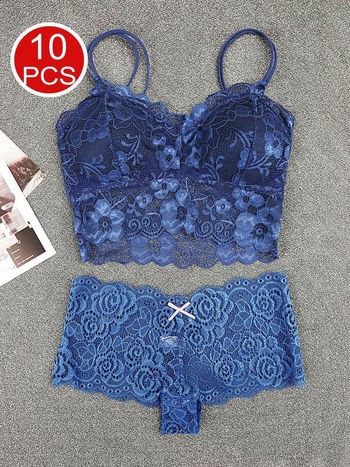 Čipkasti bralet, glavni materijal najlon, podstava pamuk, košarice s ušima zeca, tradicionalni oblik