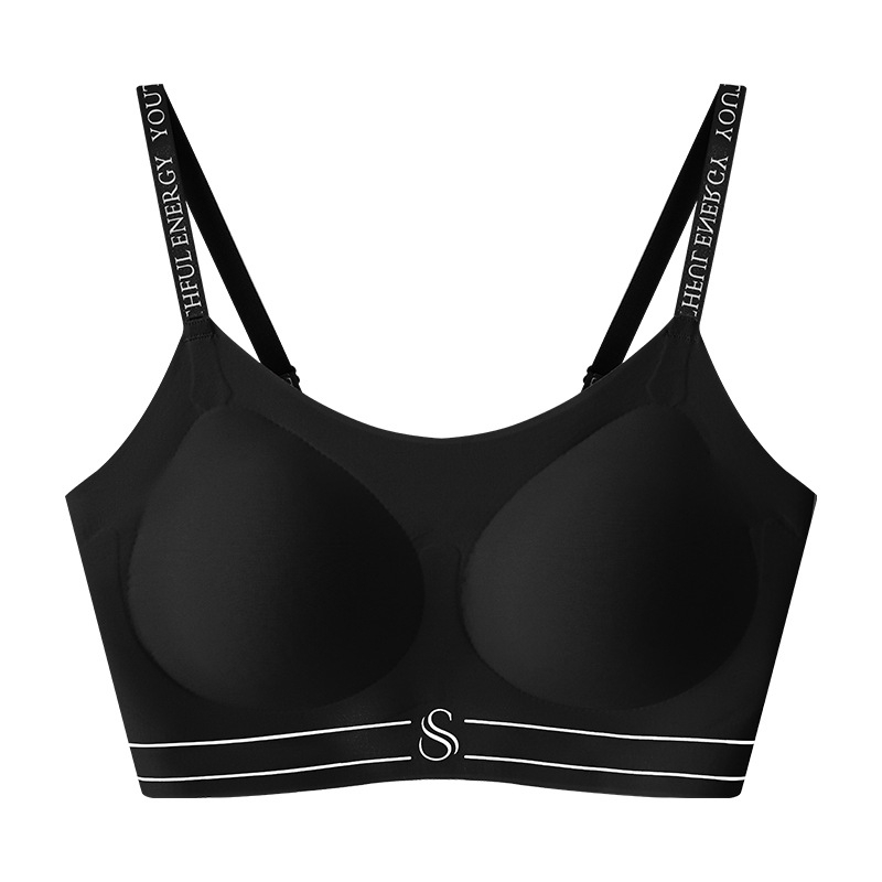 Sportski grudnjak bezšavni, push-up, vest stil, 3/4 košarica, čvrste dvostruke naramenice