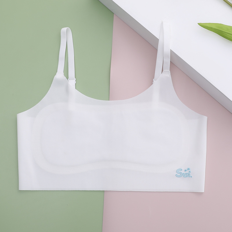 Tütarlaste camisol-bra arengu jaoks, 8–14a, nailon/elastaan segu, U-kujuline kaelus, vooder viskoos/mulberry siid/elastaan