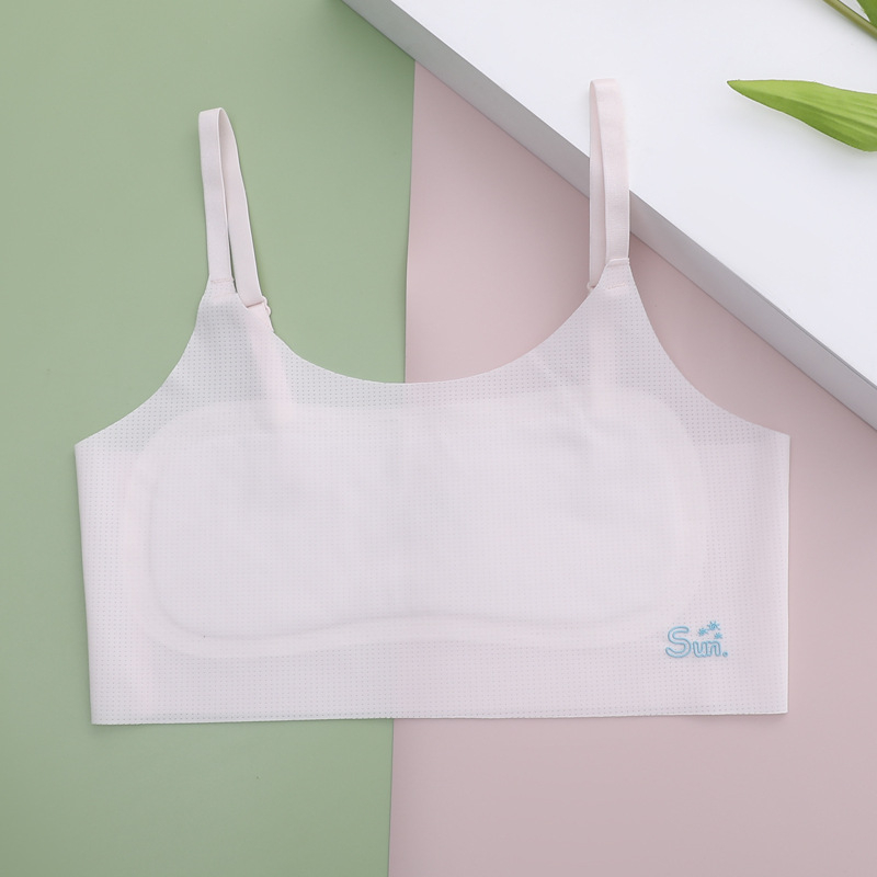 Tütarlaste camisol-bra arengu jaoks, 8–14a, nailon/elastaan segu, U-kujuline kaelus, vooder viskoos/mulberry siid/elastaan