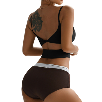 Спортен сутиен с една чашка за фитнес и йога, ултраеластичен найлонов микс, с подплънки, тясна кройка, дължина до корема