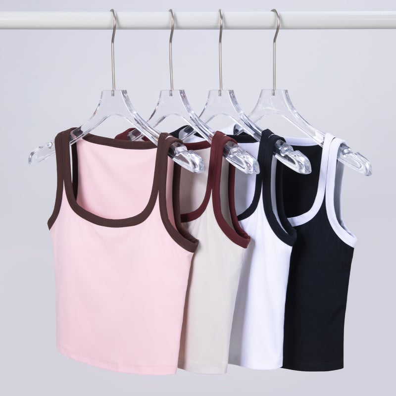 Дамски йога сутиен Nuls – тънък и мек, Slim fit, дължина до корема, с подплънки, Nylon 82% / Spandex 18%, младежко издание, пролет/лято 2025