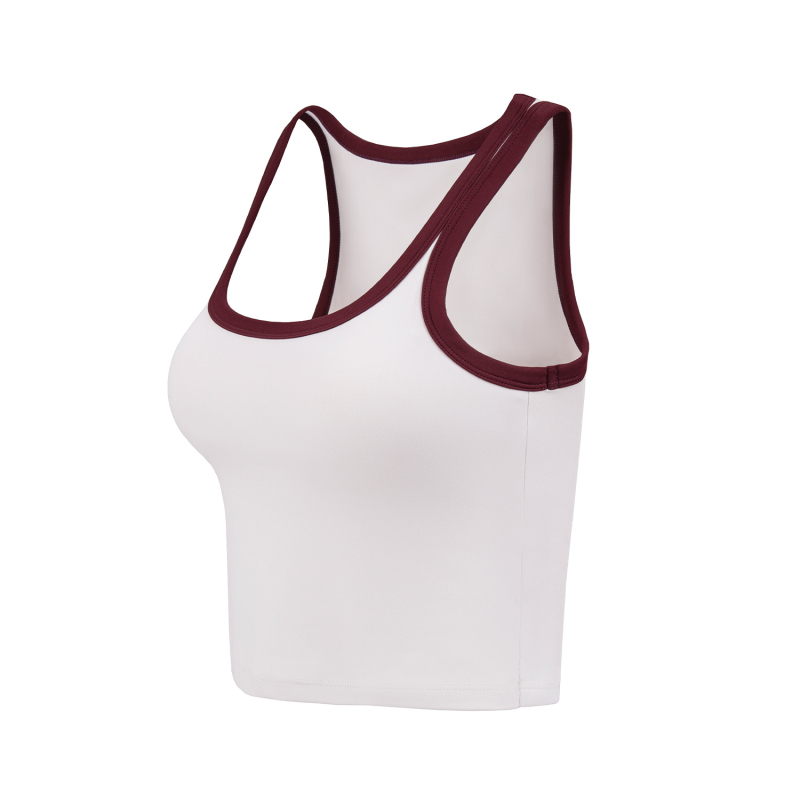 Дамски йога сутиен Nuls – тънък и мек, Slim fit, дължина до корема, с подплънки, Nylon 82% / Spandex 18%, младежко издание, пролет/лято 2025