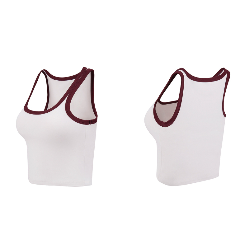 Дамски йога сутиен Nuls – тънък и мек, Slim fit, дължина до корема, с подплънки, Nylon 82% / Spandex 18%, младежко издание, пролет/лято 2025