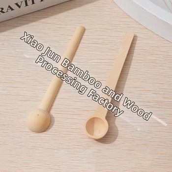 Xiaojun medinis šaukštas, japonų stiliaus, ilga rankena, šiuolaikinis minimalistinis dizainas