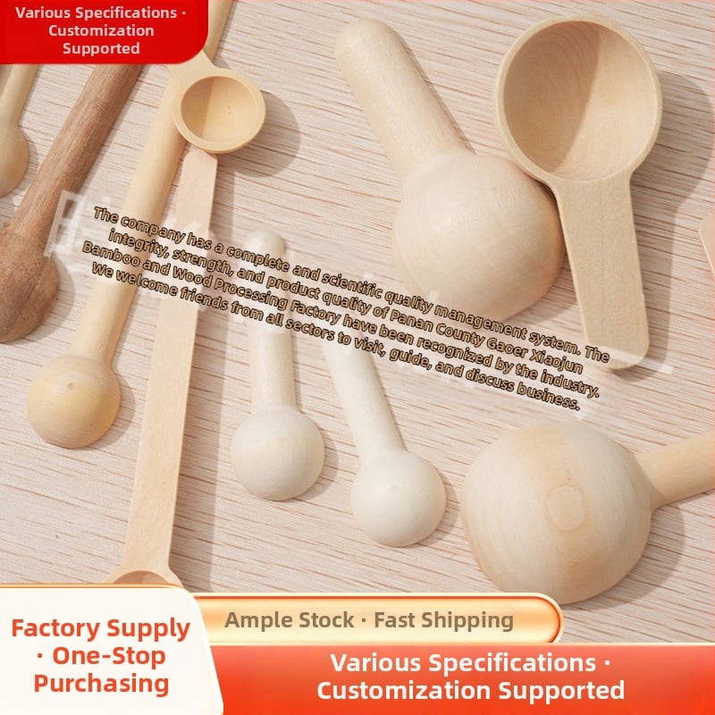 Xiaojun medinis šaukštas, japonų stiliaus, ilga rankena, šiuolaikinis minimalistinis dizainas