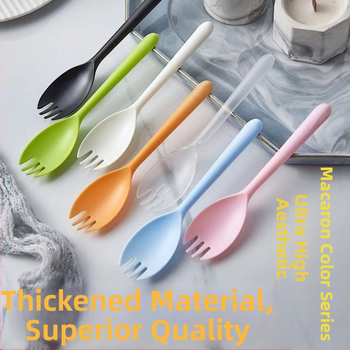 Еднократни лъжички и вилици с дълги дръжки, индивидуално опаковани, за барбекю, би-бимап, десерти и плодови лъжички — PP материал; Марка Unique; Функция: Други; Пускане на пазара: Други