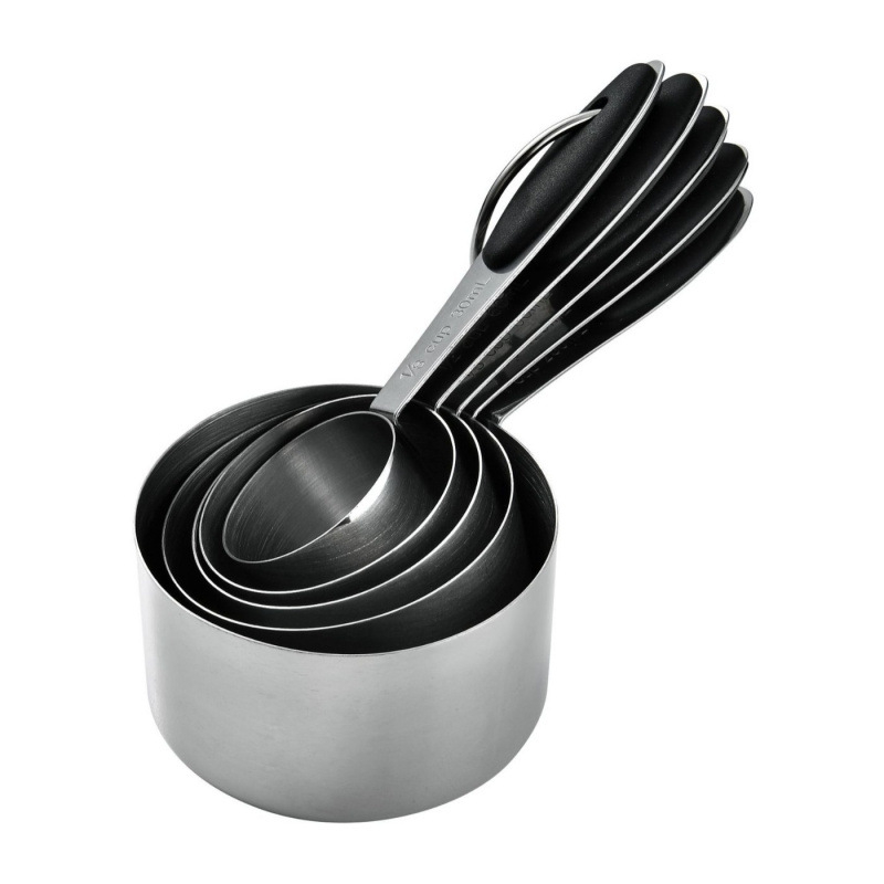 Комплект измервателни лъжички и чаши за печене от неръждаема стомана, 10 части, минималистичен стил, Keidason