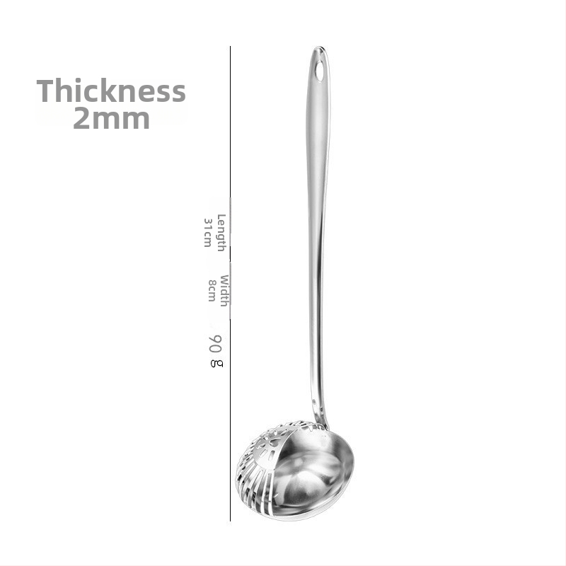 Rostevabast terasest kahekordse kasutusega keedukann lusikas sisseehitatud sõelaga, libisemiskindel, kuumuskindel