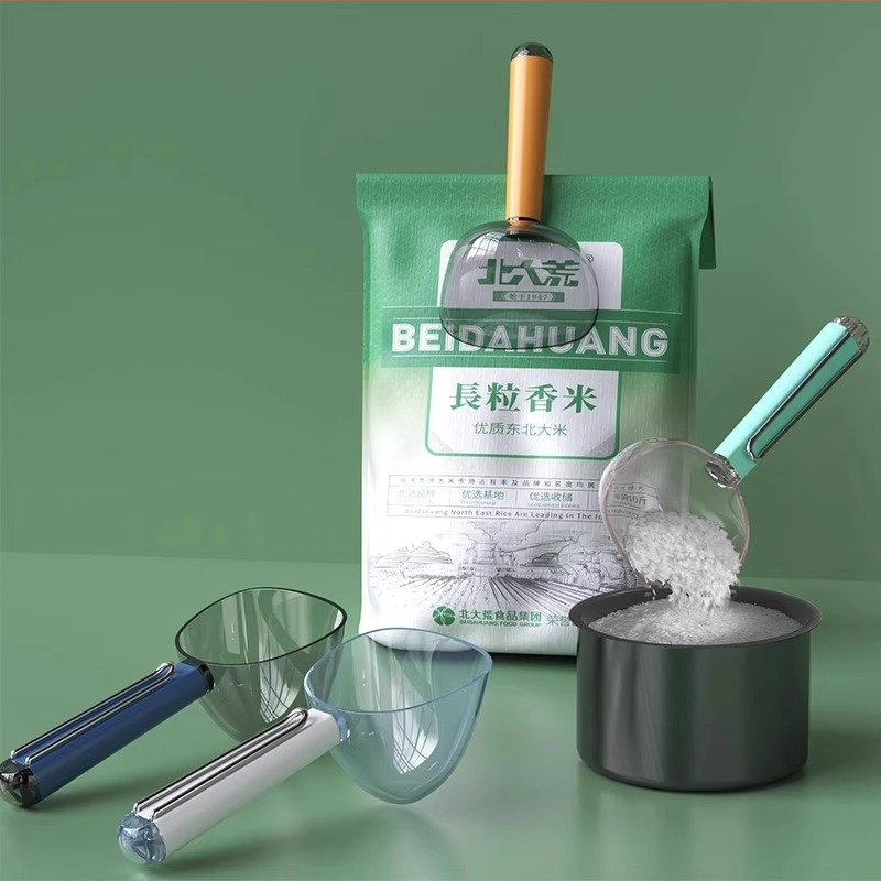 Defu Многофункционална мерителна лъжичка за кухня с клип за запечатване, подходяща за ориз, зърна и брашно