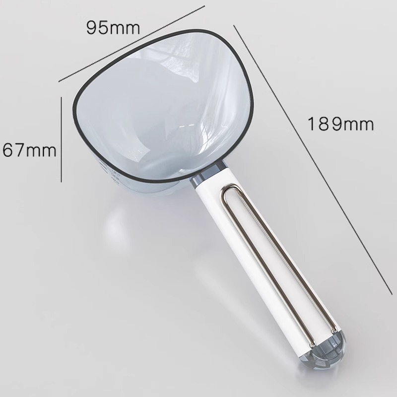 Defu Многофункционална мерителна лъжичка за кухня с клип за запечатване, подходяща за ориз, зърна и брашно