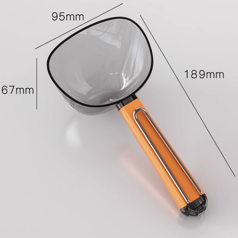 Defu Многофункционална мерителна лъжичка за кухня с клип за запечатване, подходяща за ориз, зърна и брашно