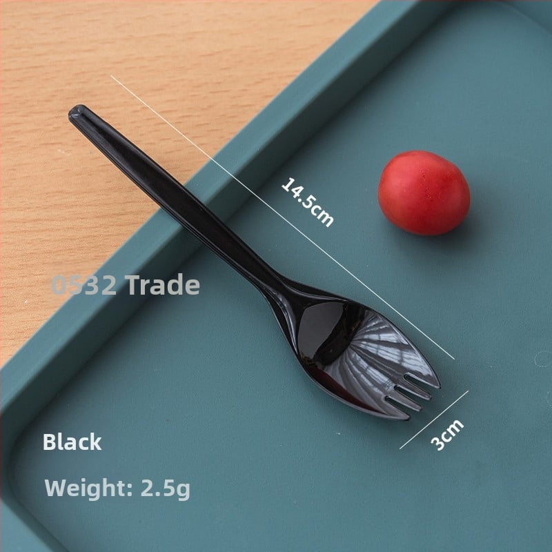 Μίας χρήσης πιρούνι για ψήμένες γλυκοπατάτες, παχύ και ανθεκτικό από PP, ατομικά συσκευασμένο.