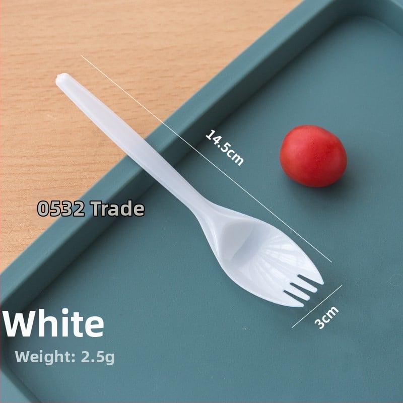 Μίας χρήσης πιρούνι για ψήμένες γλυκοπατάτες, παχύ και ανθεκτικό από PP, ατομικά συσκευασμένο.