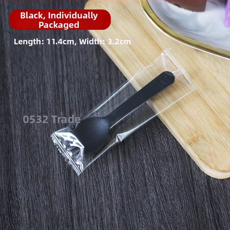 Μίας χρήσης πιρούνι για ψήμένες γλυκοπατάτες, παχύ και ανθεκτικό από PP, ατομικά συσκευασμένο.