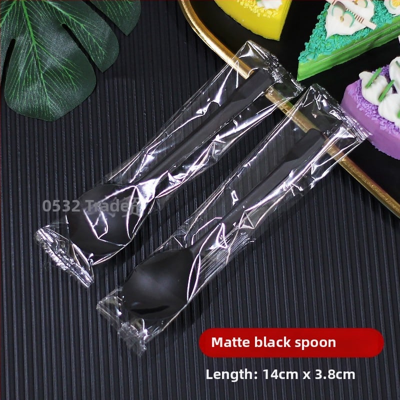 Μίας χρήσης πιρούνι για ψήμένες γλυκοπατάτες, παχύ και ανθεκτικό από PP, ατομικά συσκευασμένο.