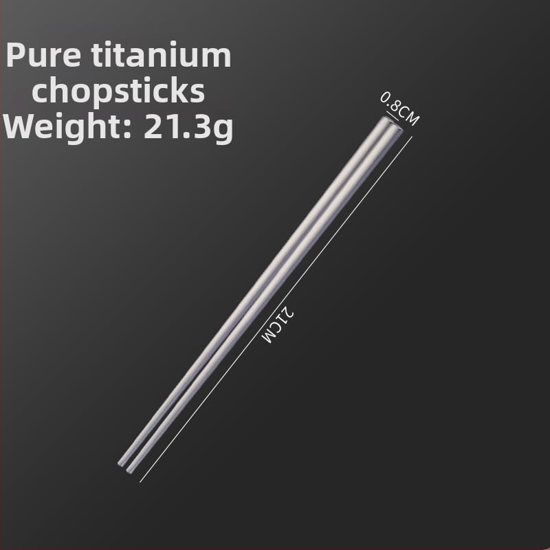 Τριμελές σετ από τιτάνιο για τραπέζι: πιρούνι, κουτάλι και ξυλάκια, Ma Lun Guang γυαλισμένο, παιδικό, μοντέρνο μινιμαλιστικό στυλ