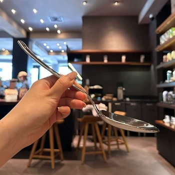 Žlica za posluživanje od nehrđajućeg čelika za hotelski bife, velika žlica za posluživanje